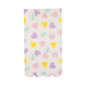 Conversation Dinner Heart Napkin