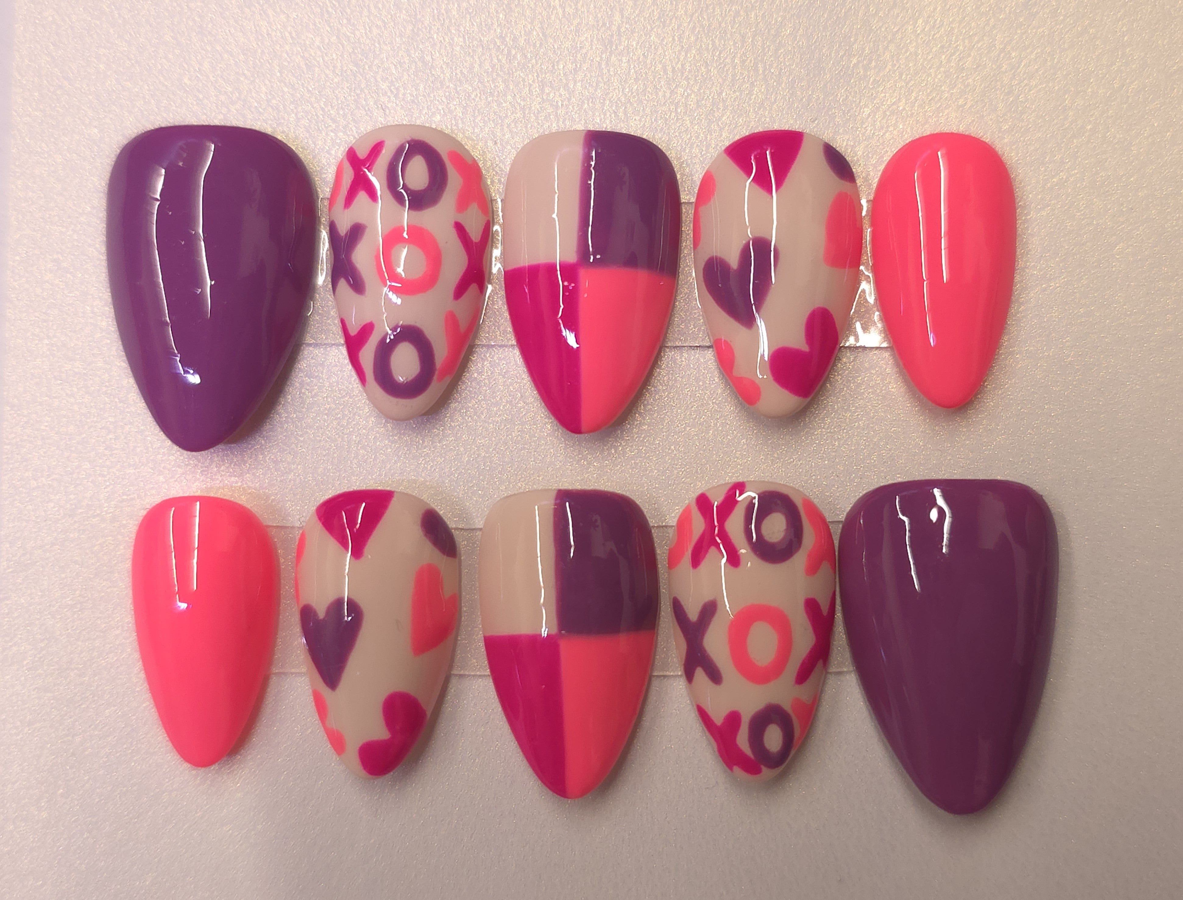Pink & Purple XOXO