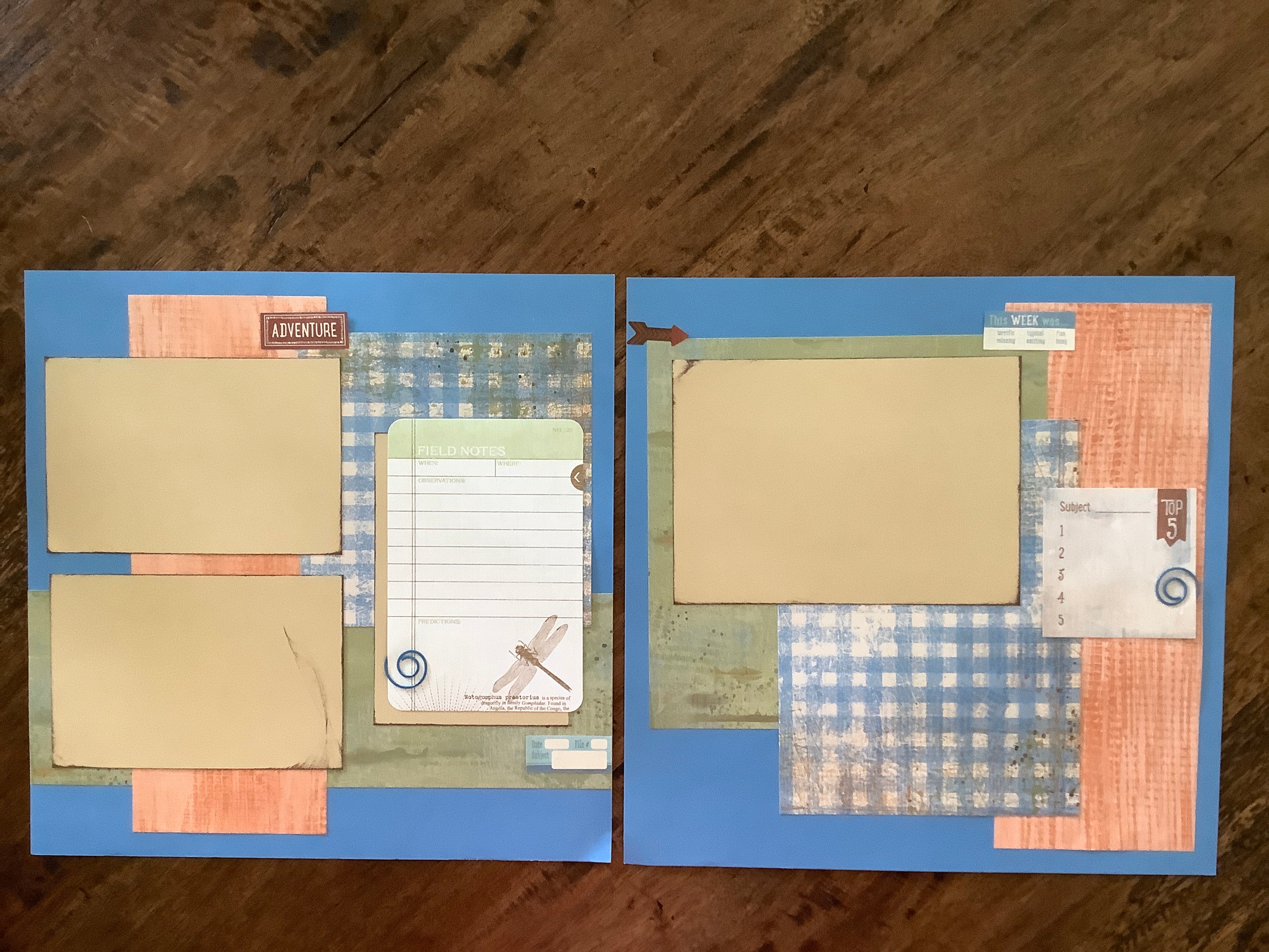 Premade Scrapbook Pages