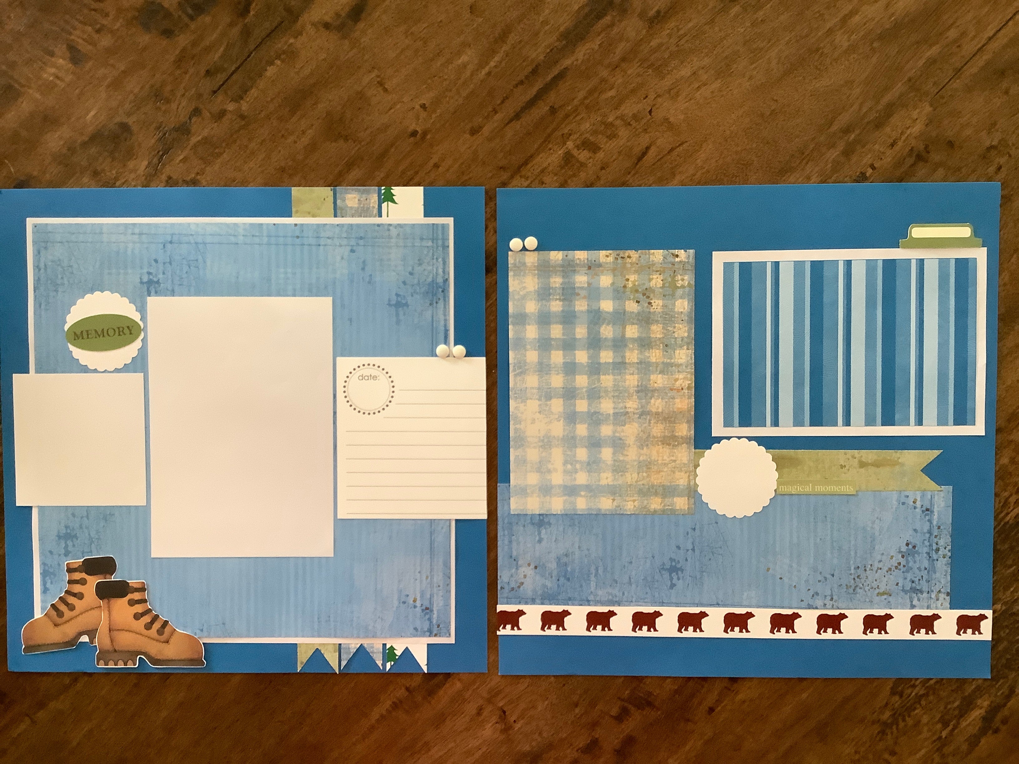 Premade Scrapbook Pages