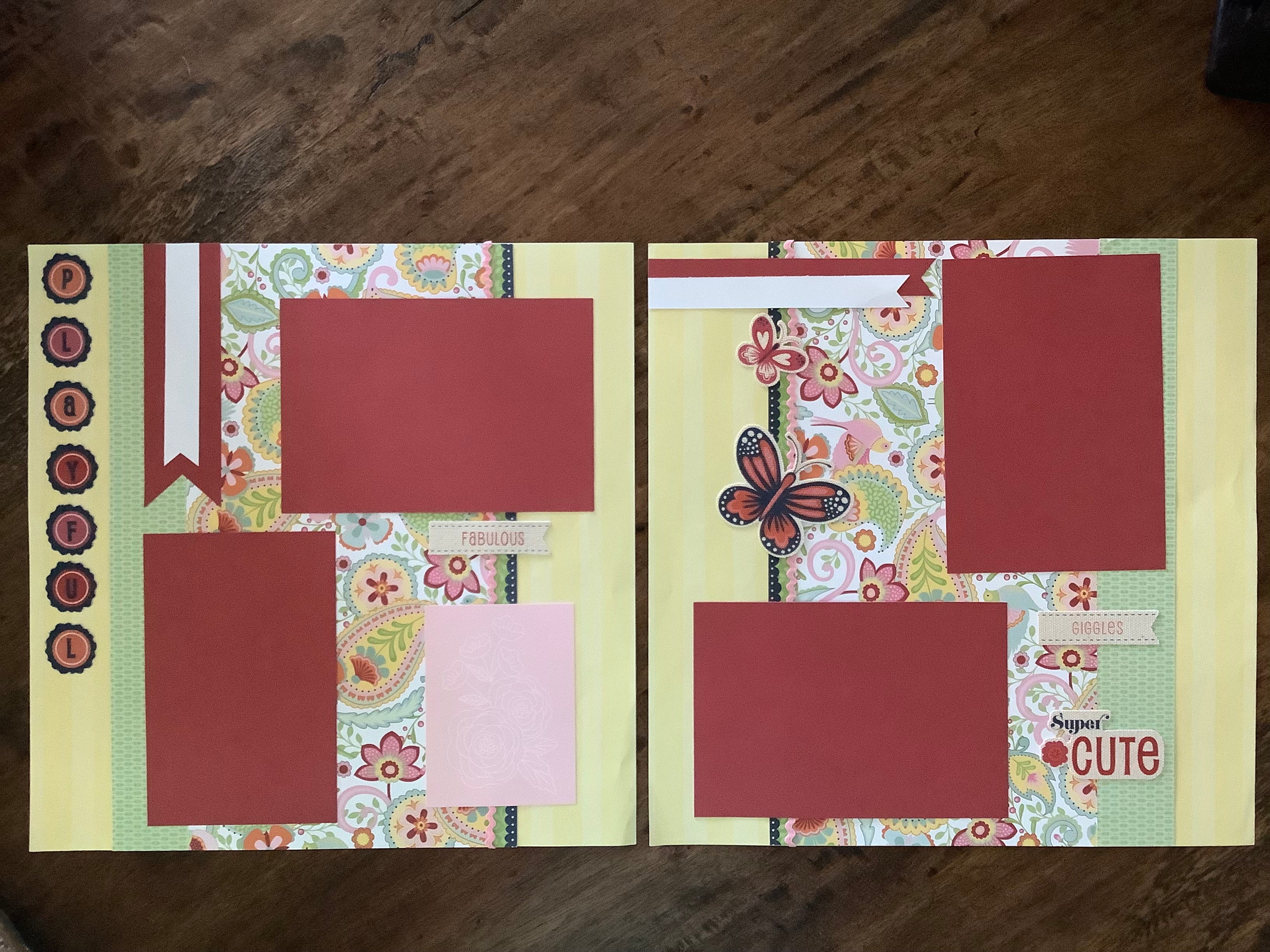 Premade Scrapbook Pages