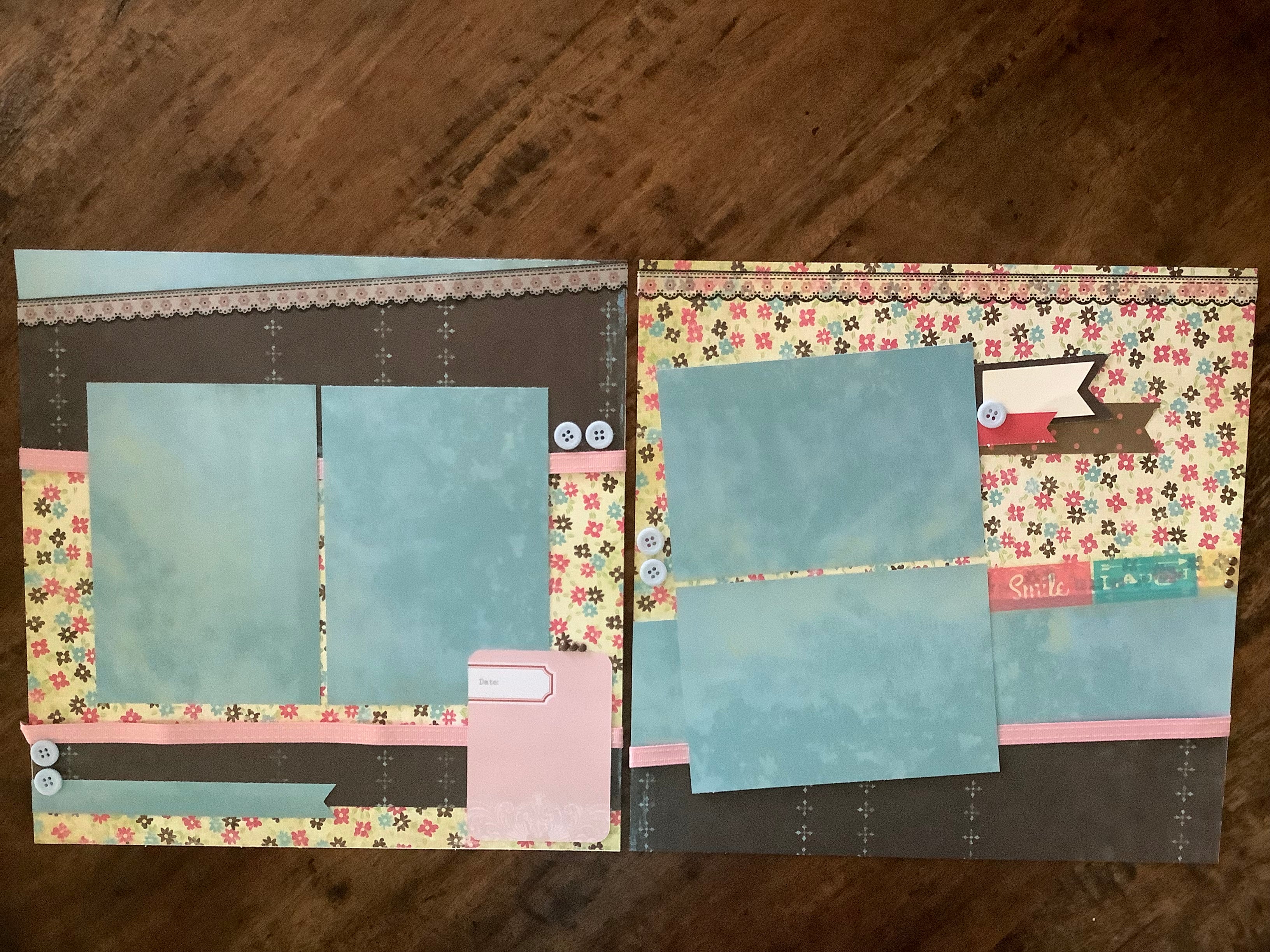 Premade Scrapbook Pages