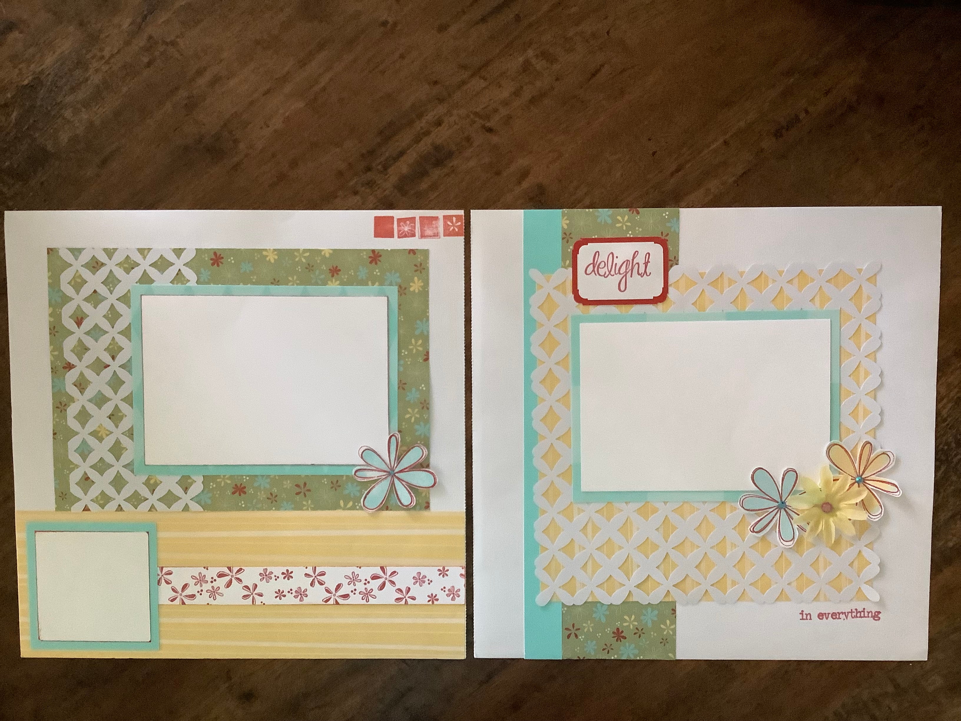 Premade Scrapbook Pages