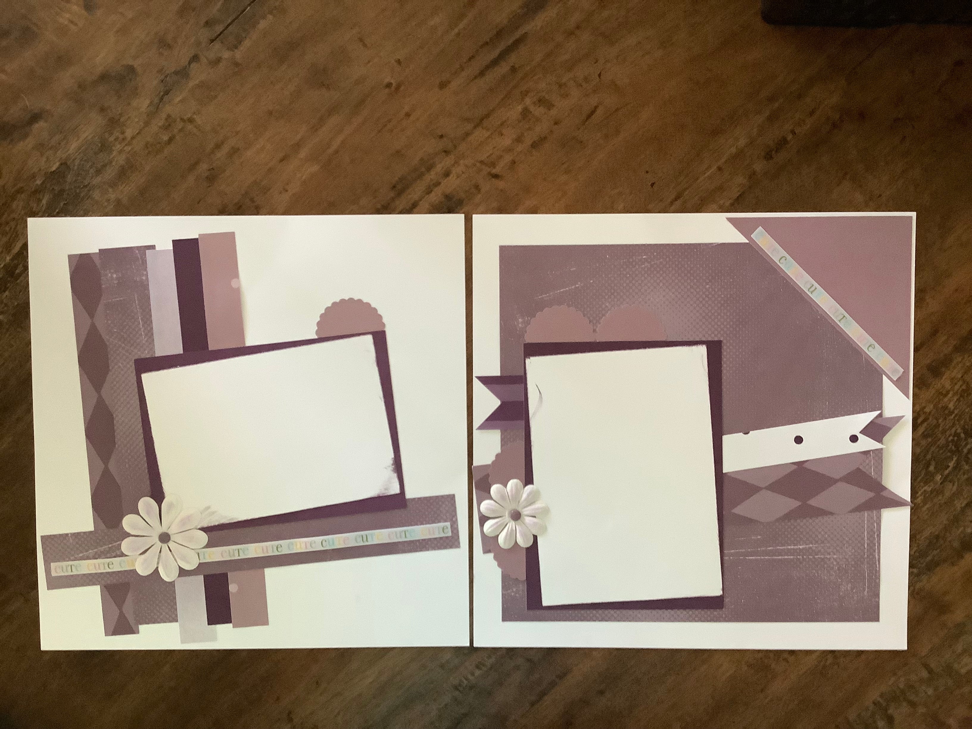 Premade Scrapbook Pages