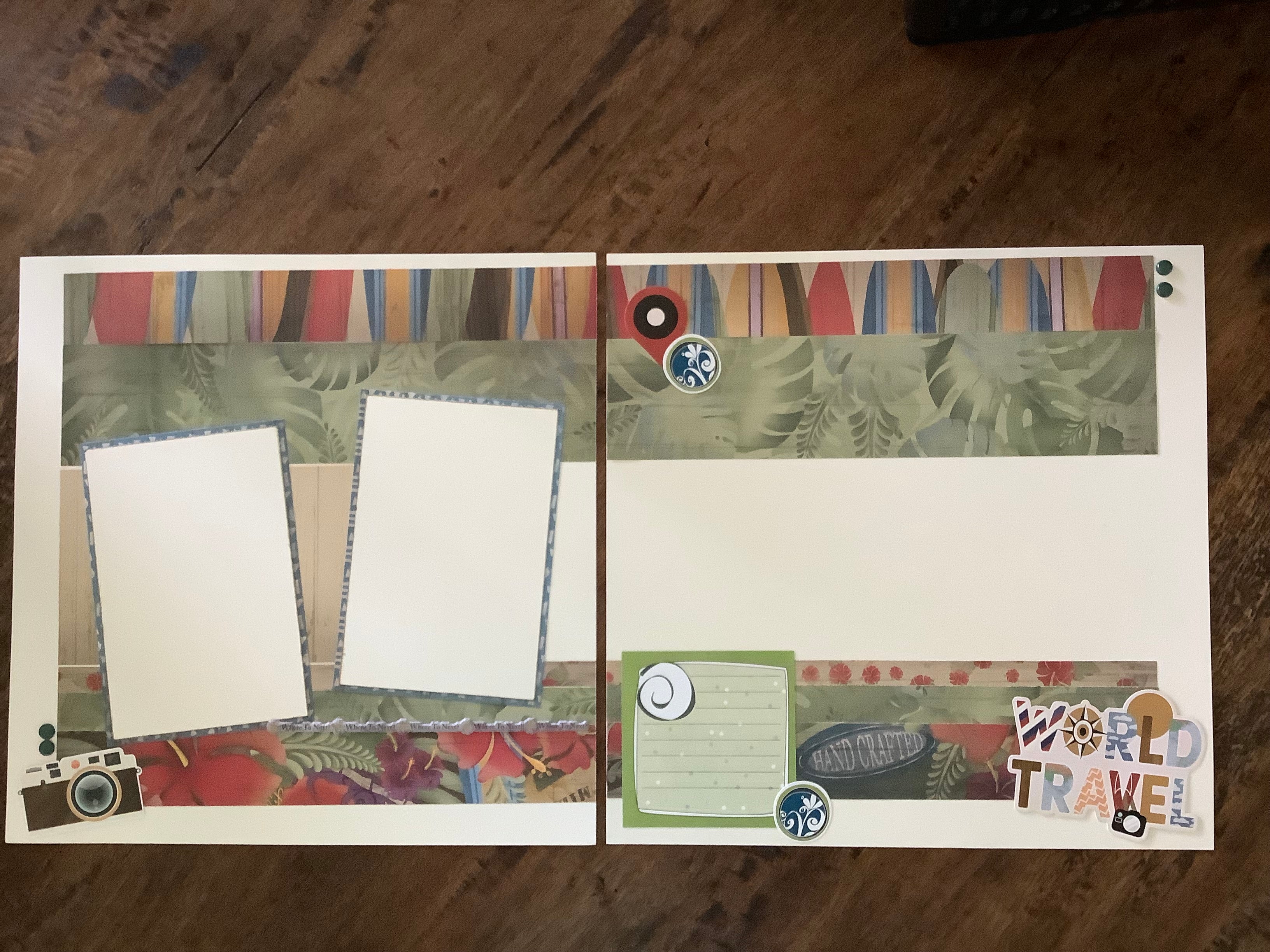 Premade Scrapbook Pages