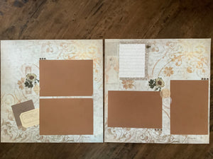 Premade Scrapbook Pages