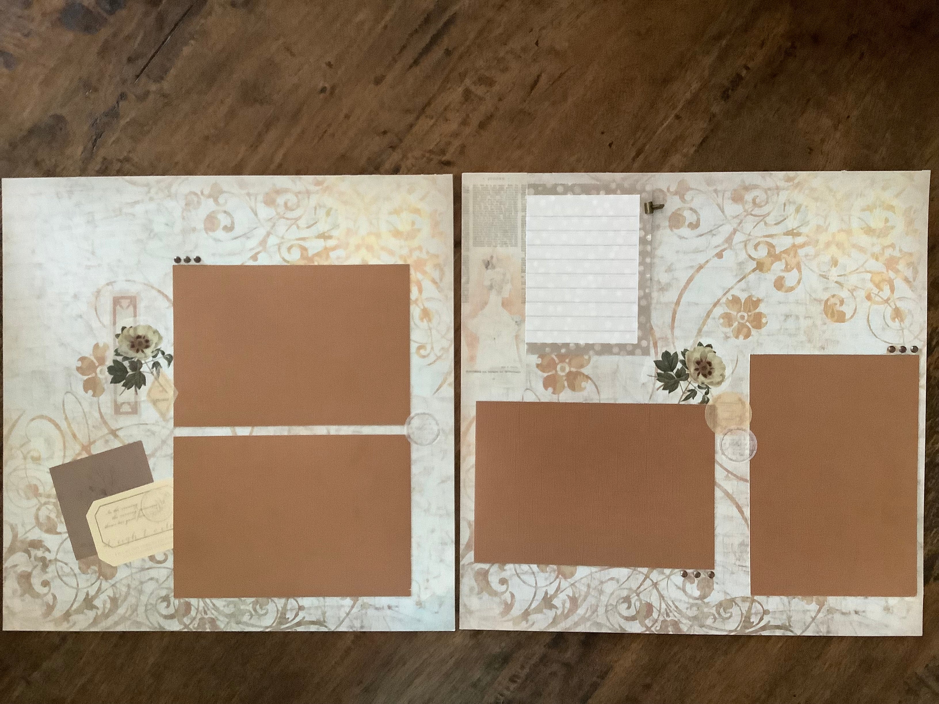 Premade Scrapbook Pages