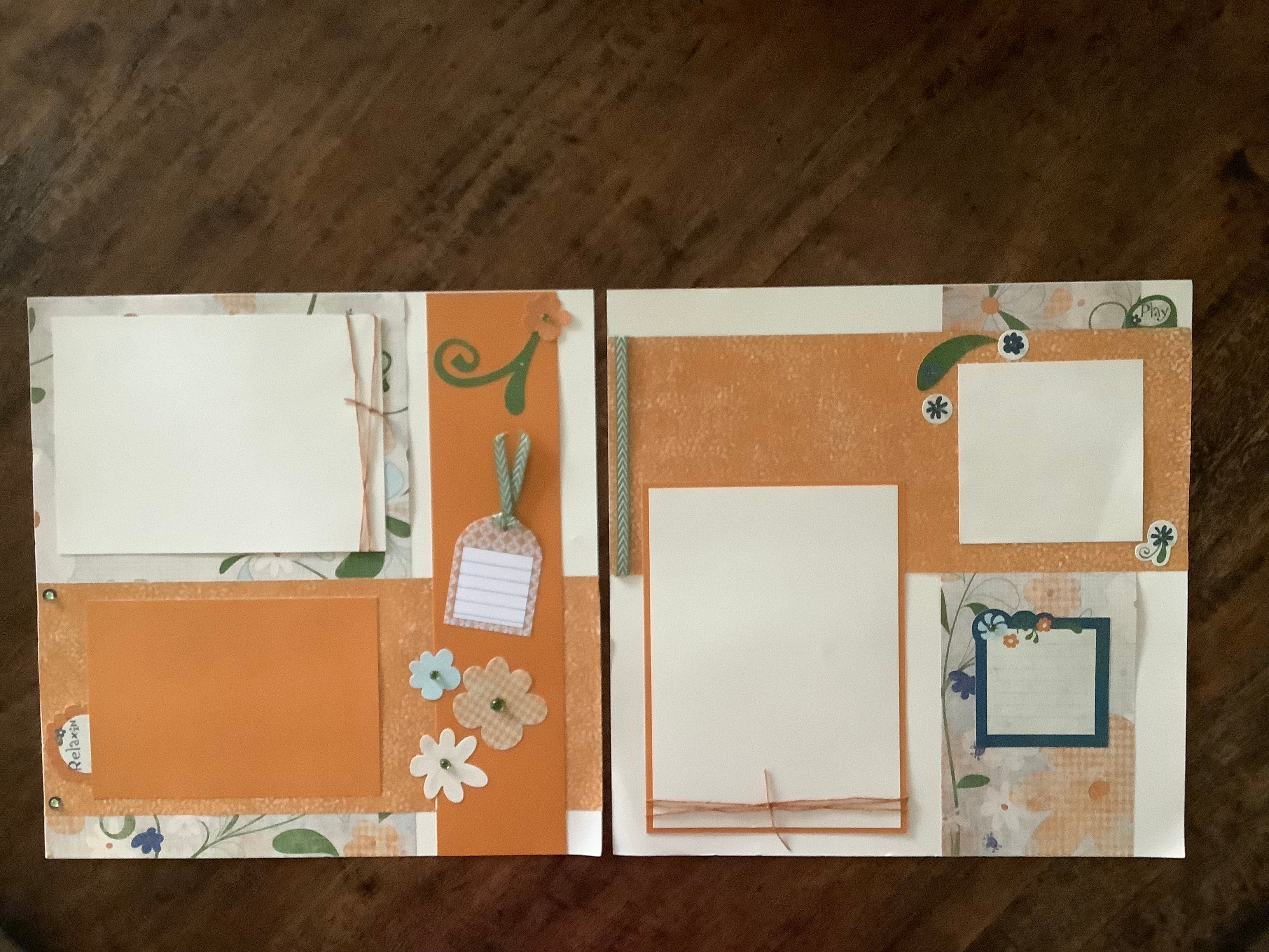 Premade Scrapbook Pages