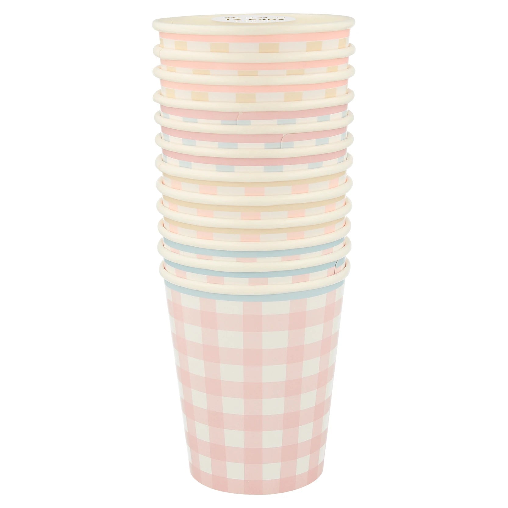 Gingham Cups