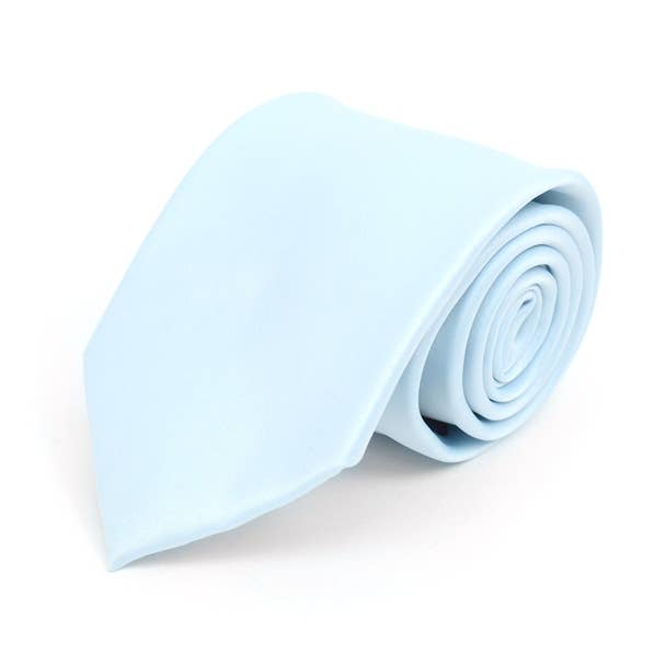 Poly Solid Satin Tie