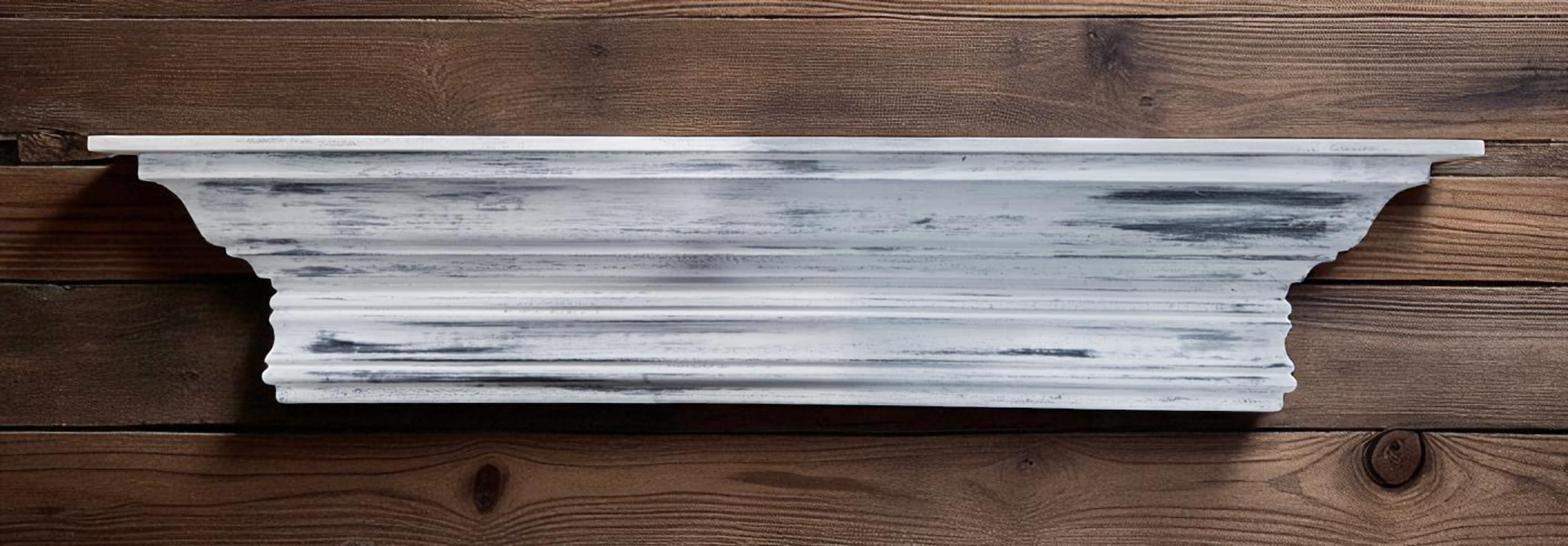 White shelf