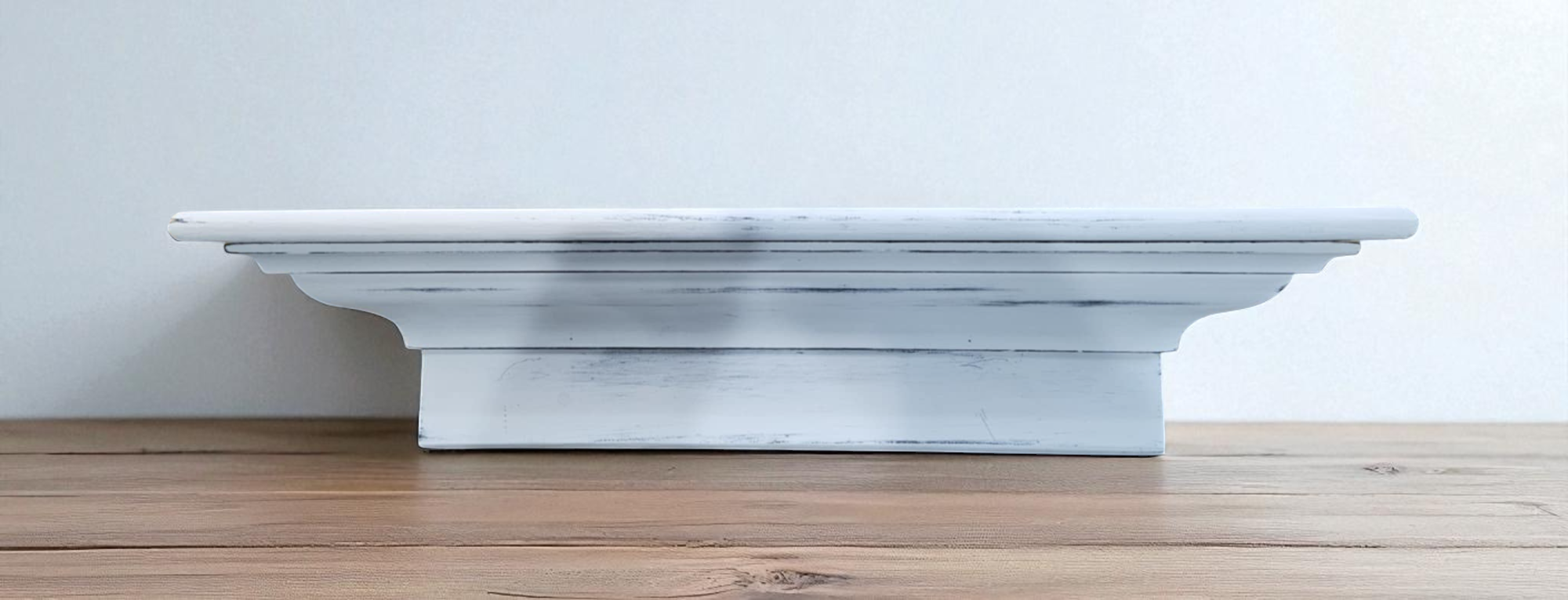White shelf