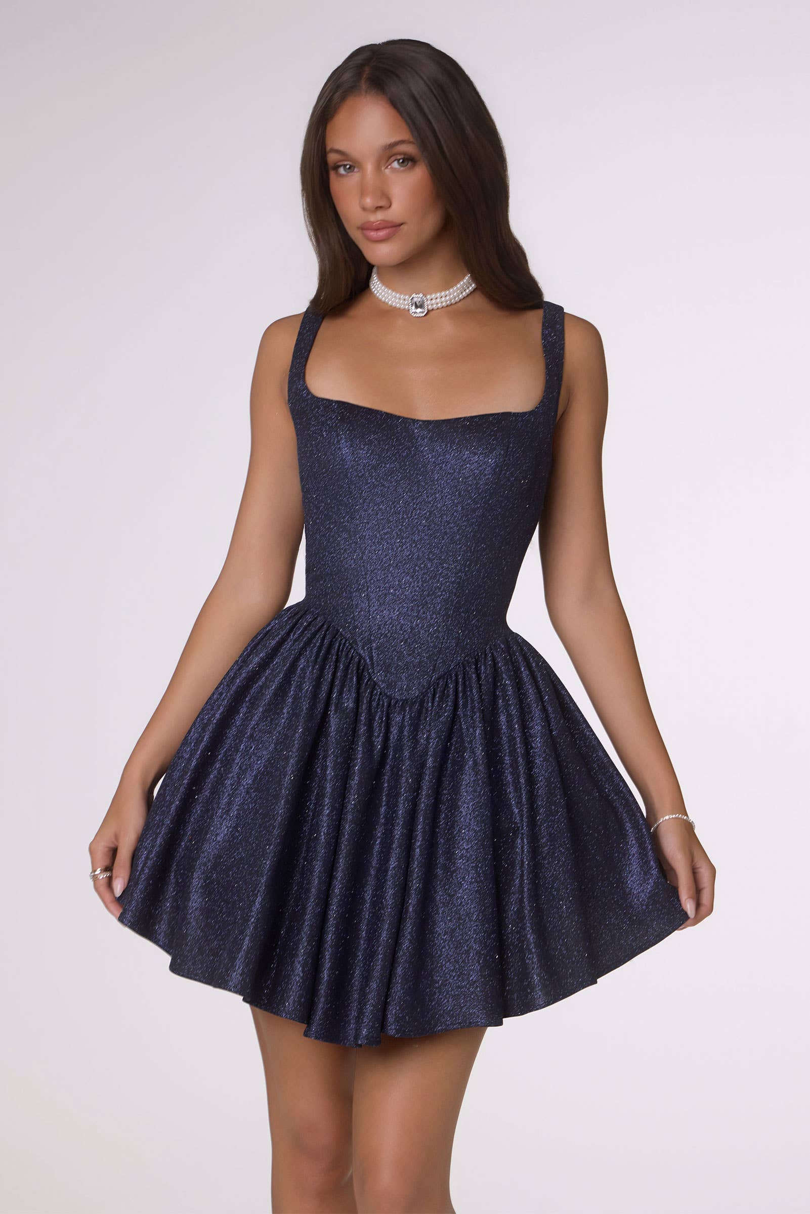 GLITTERING A-LINE MINI