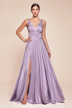 SOFT SATIN A-LINE DRESS