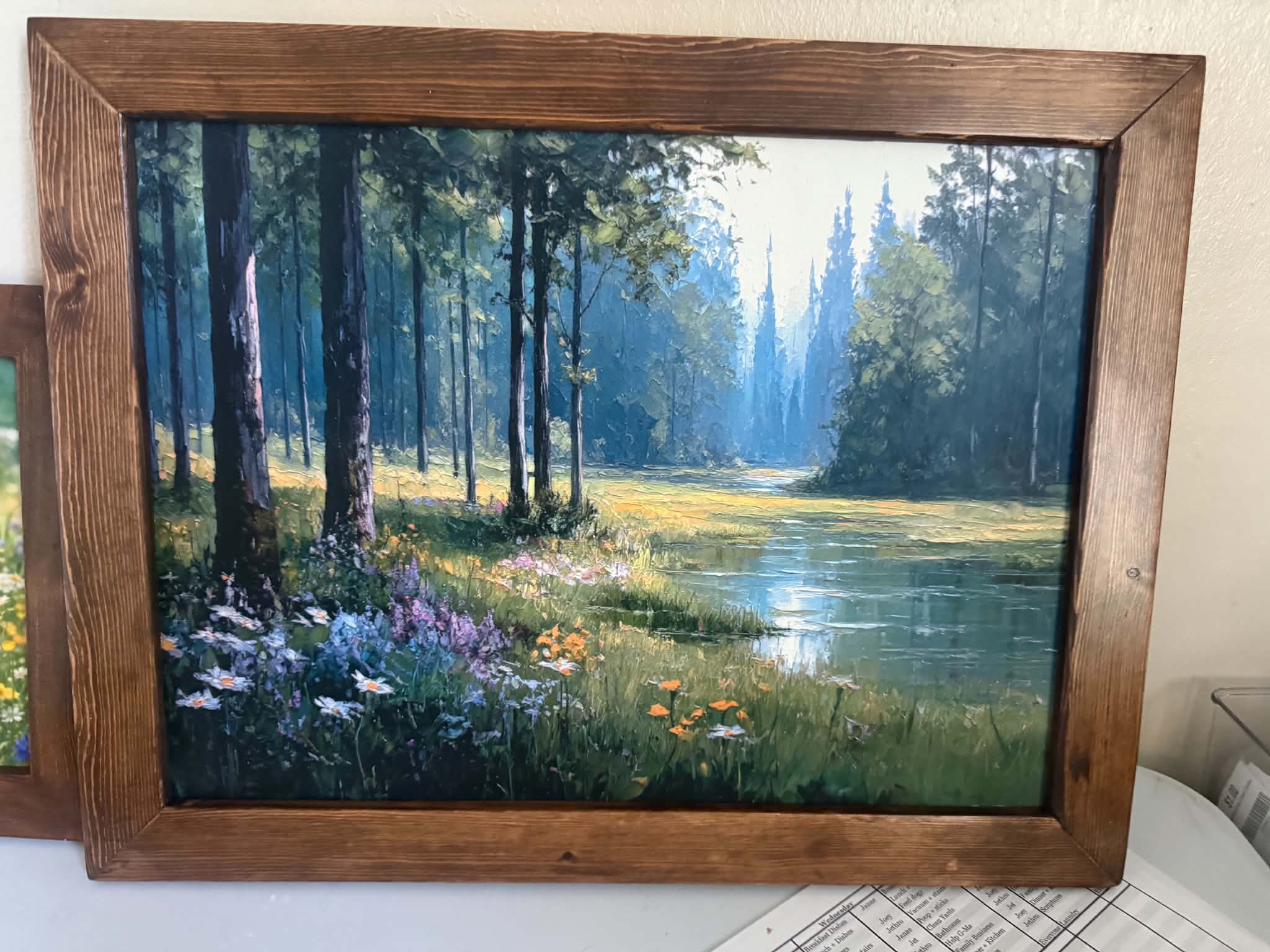 Mountain Scenery Canvas and Frame
