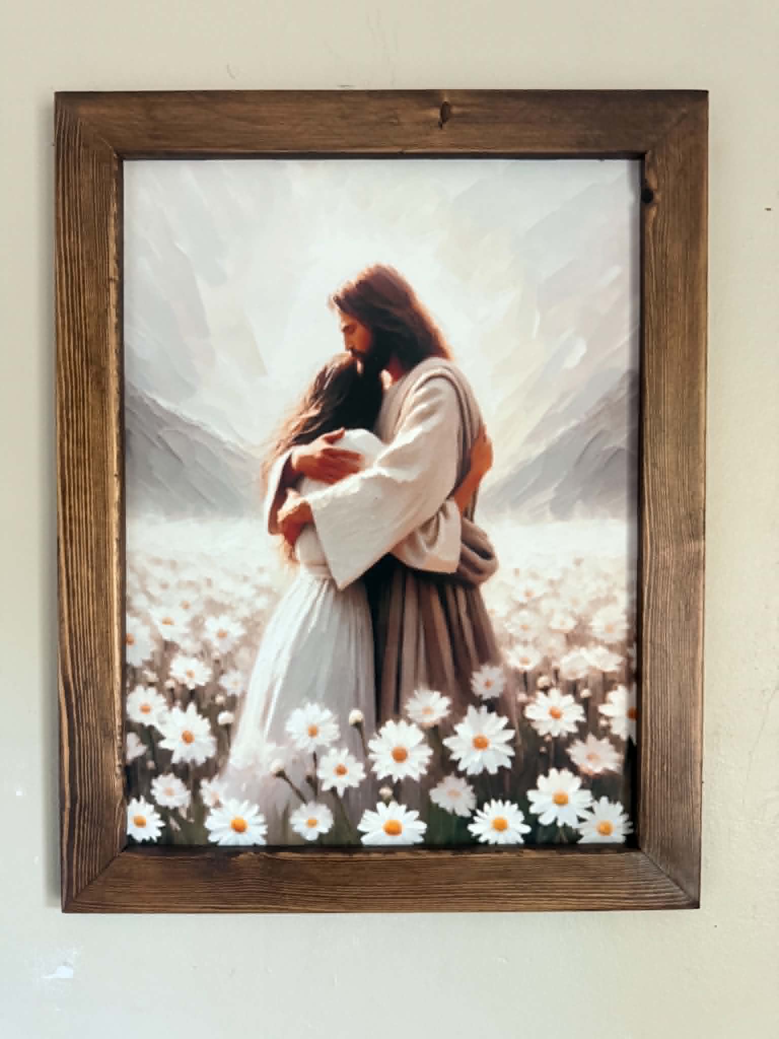 Jesus is with Her Canvas and Frame