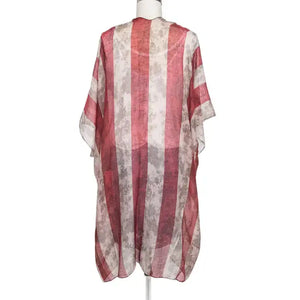 Vintage Inspired Flag Kimono 4