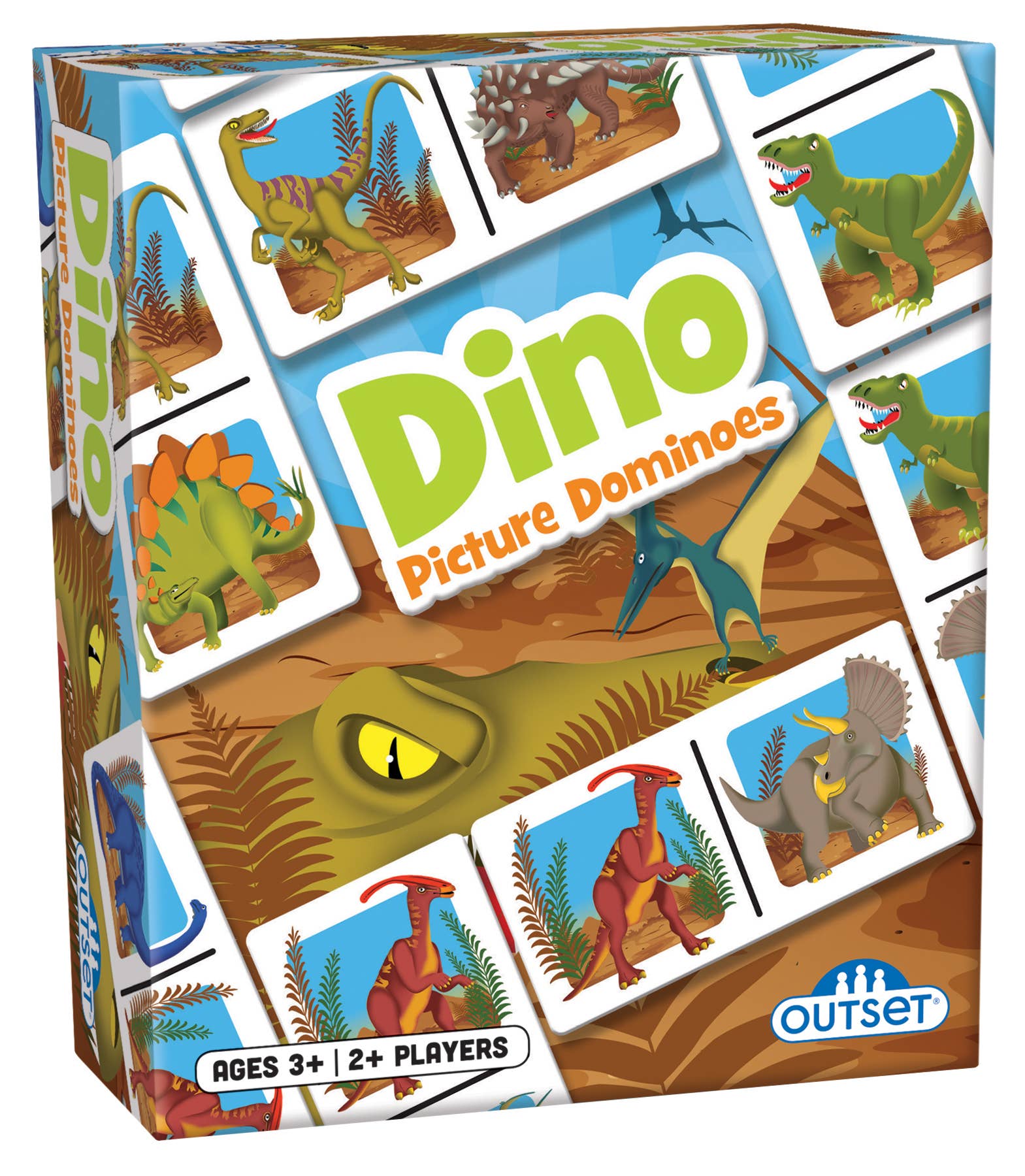 Picture Dominoes: Dino Game for Ages 3+