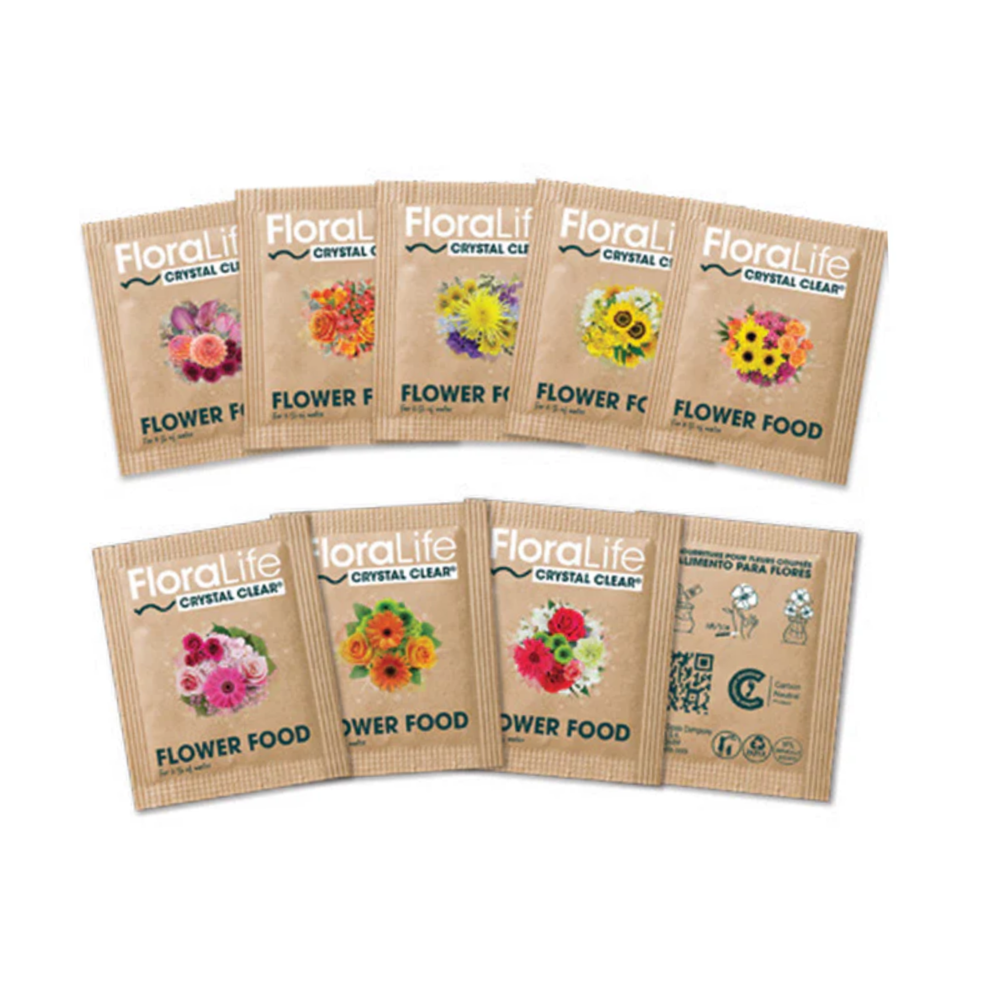 Floralife Crystal Clear Flower Food Packets for 1 Pint