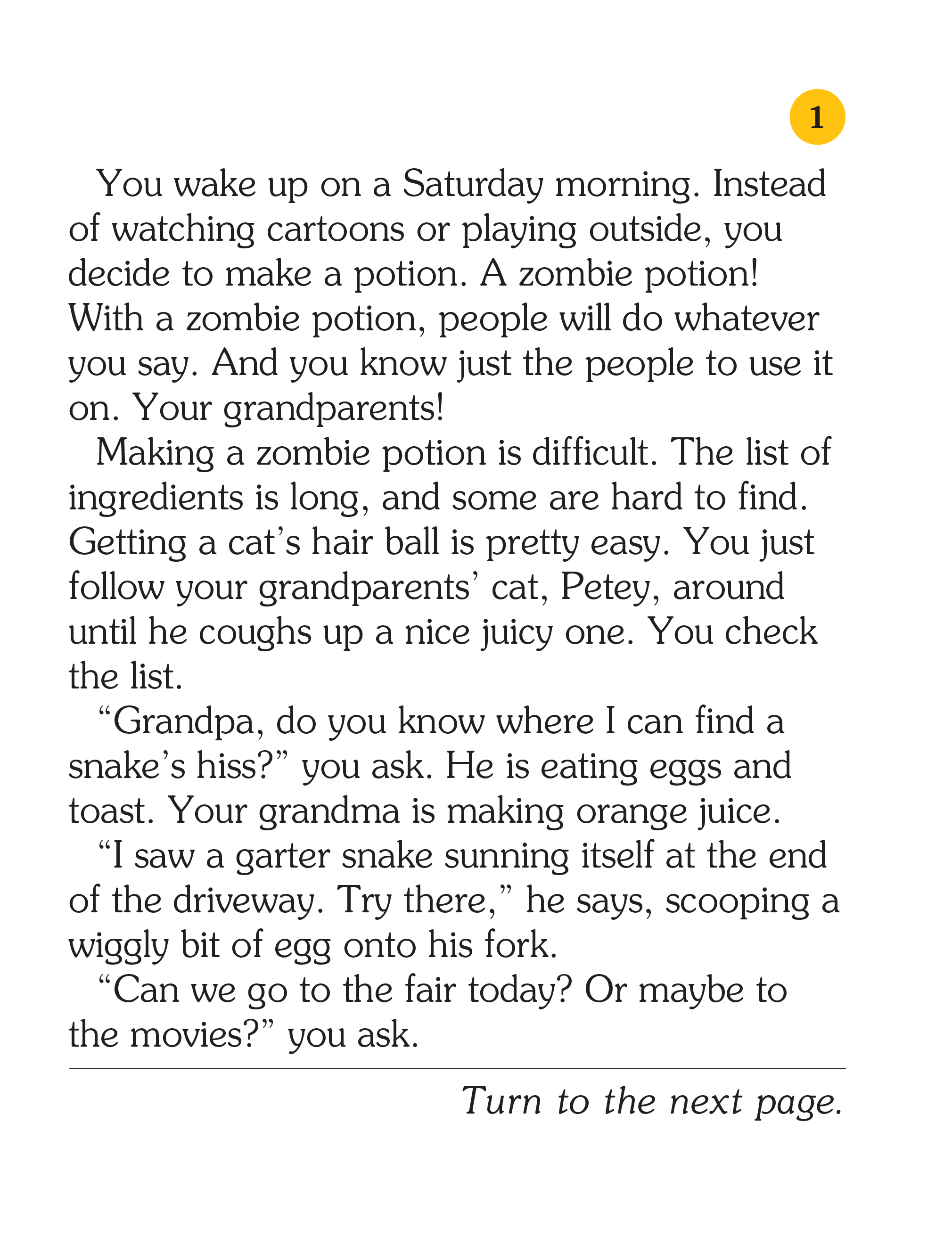 Your Grandparents Are Zombies!, Children's Book