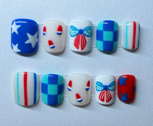 4th Of July Popsicles & Bows