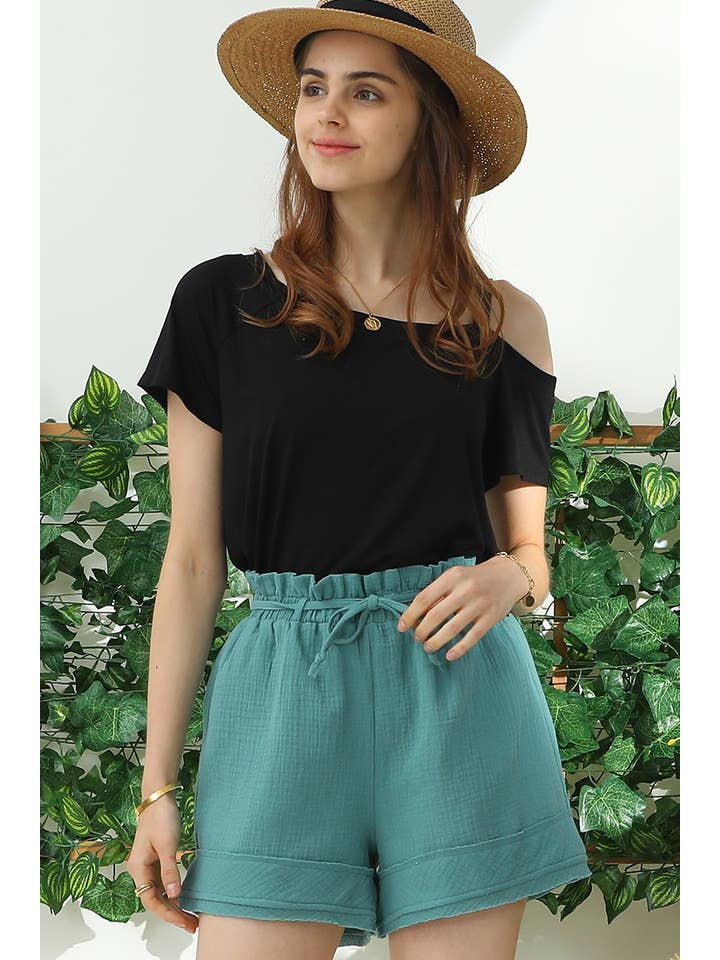 HIGH WAIST VINTAGE W/RAW CUT