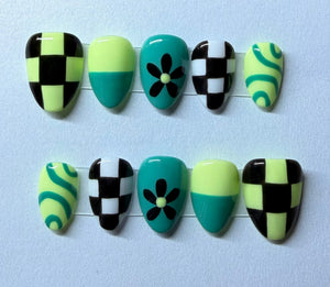 Green & Teal Groovy