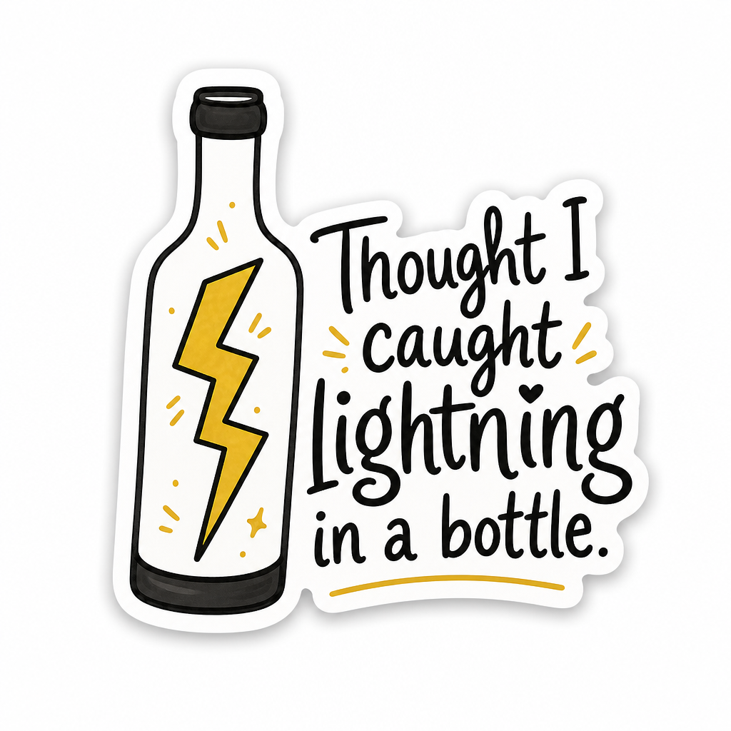 Lightening in a Bottle Sticker