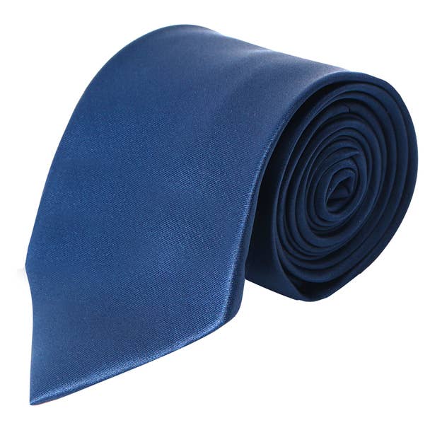 Poly Solid Satin Tie