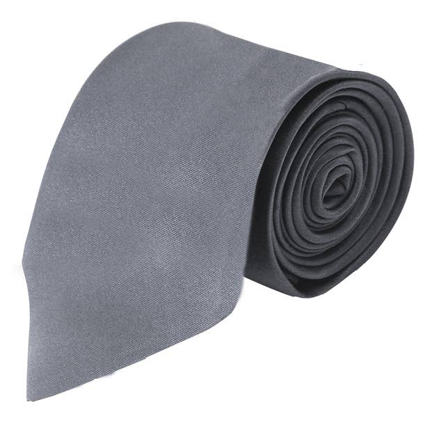 Poly Solid Satin Tie