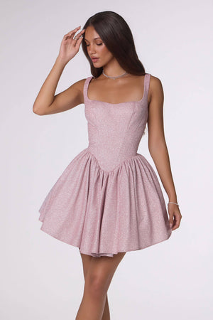 GLITTERING A-LINE MINI