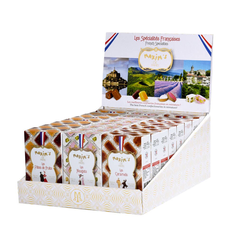 Display 24 cases of 3 French specialties