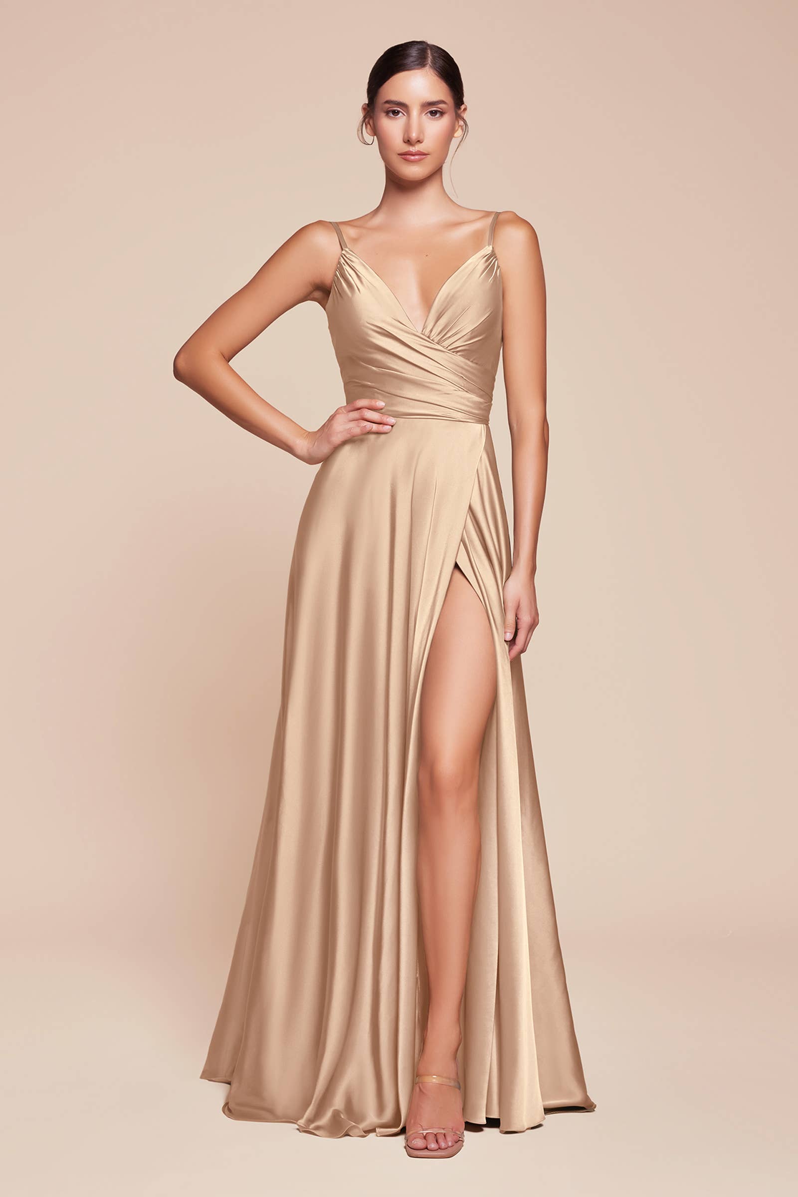 Satin A-Line Sweetheart