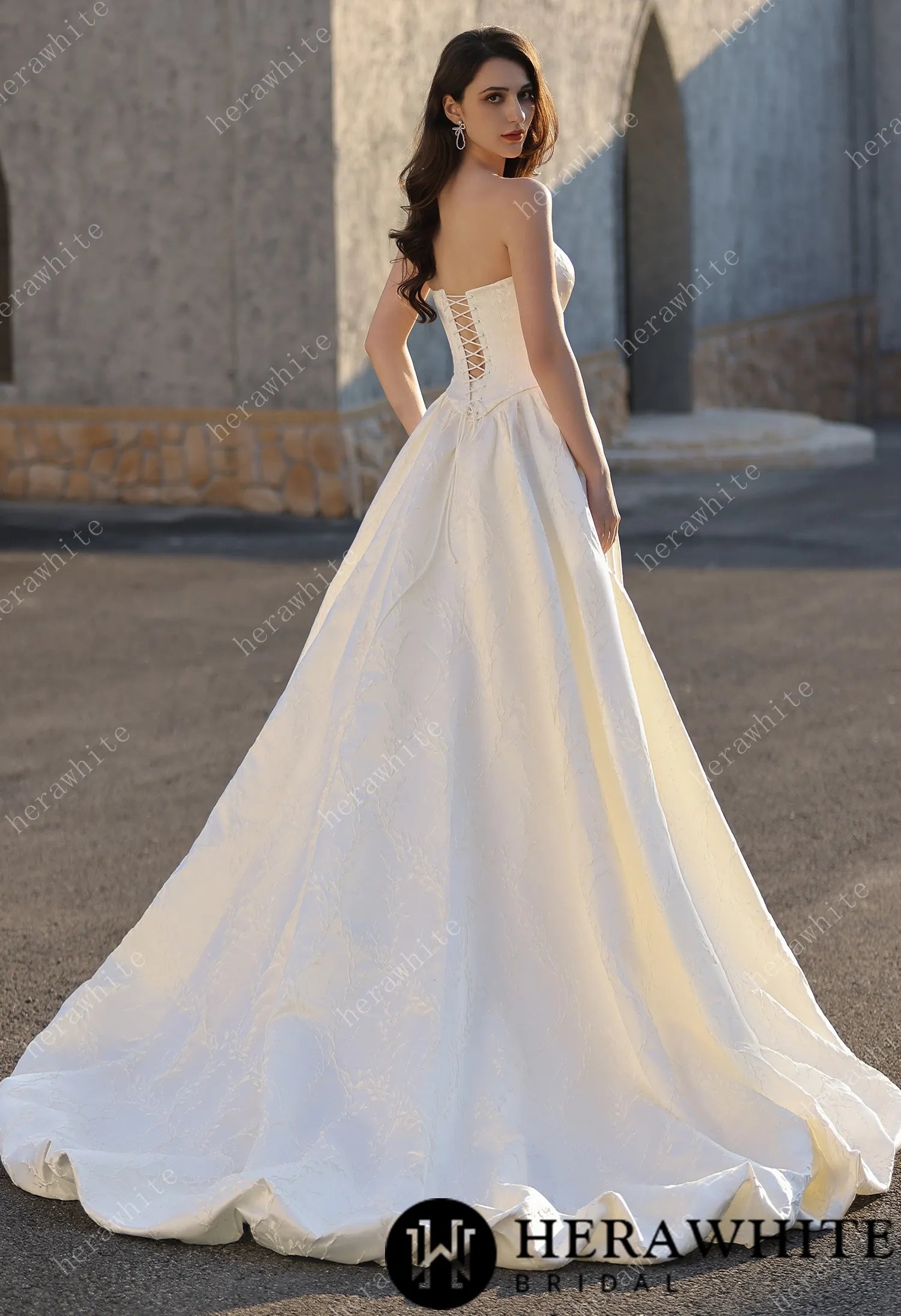 Captivating Composed Mermaid  And Ball Gown Silhouette Wedding Dresses HW3816A+B