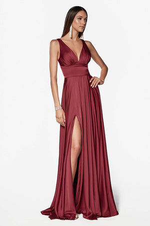 SOFT SATIN A-LINE DRESS