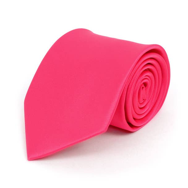 Poly Solid Satin Tie
