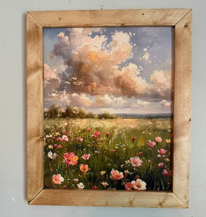 Picture of a Meadow with frame
