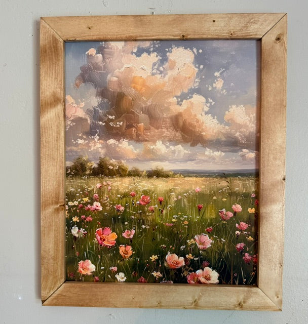 Picture of a Meadow with frame