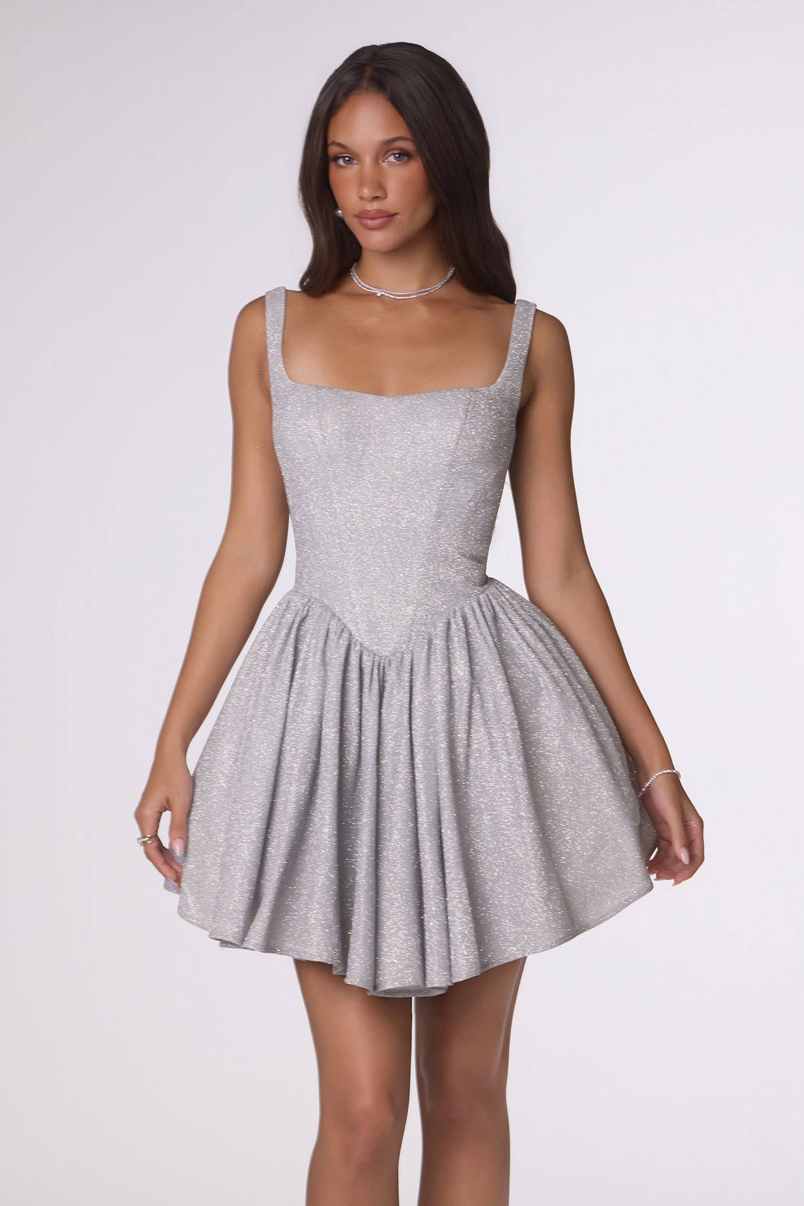GLITTERING A-LINE MINI
