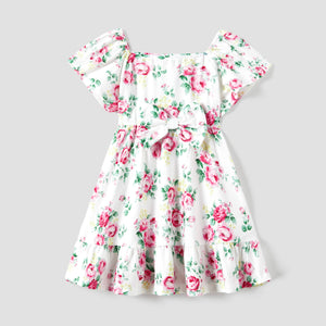 Floral Shirred Dress