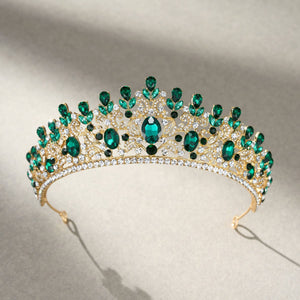 SWEETV costume crystal crowns: Silver