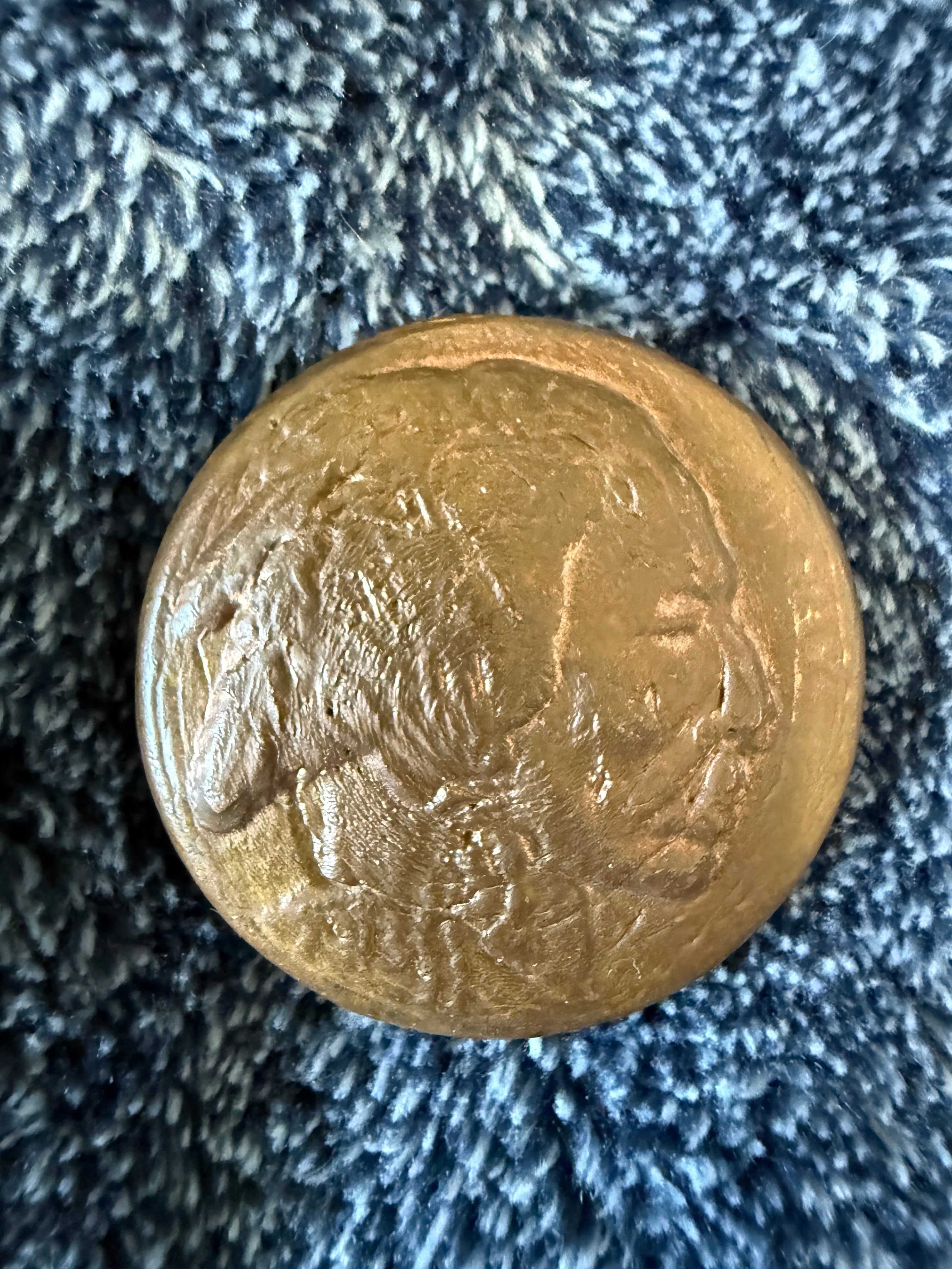 Hand poured Indian Head copper