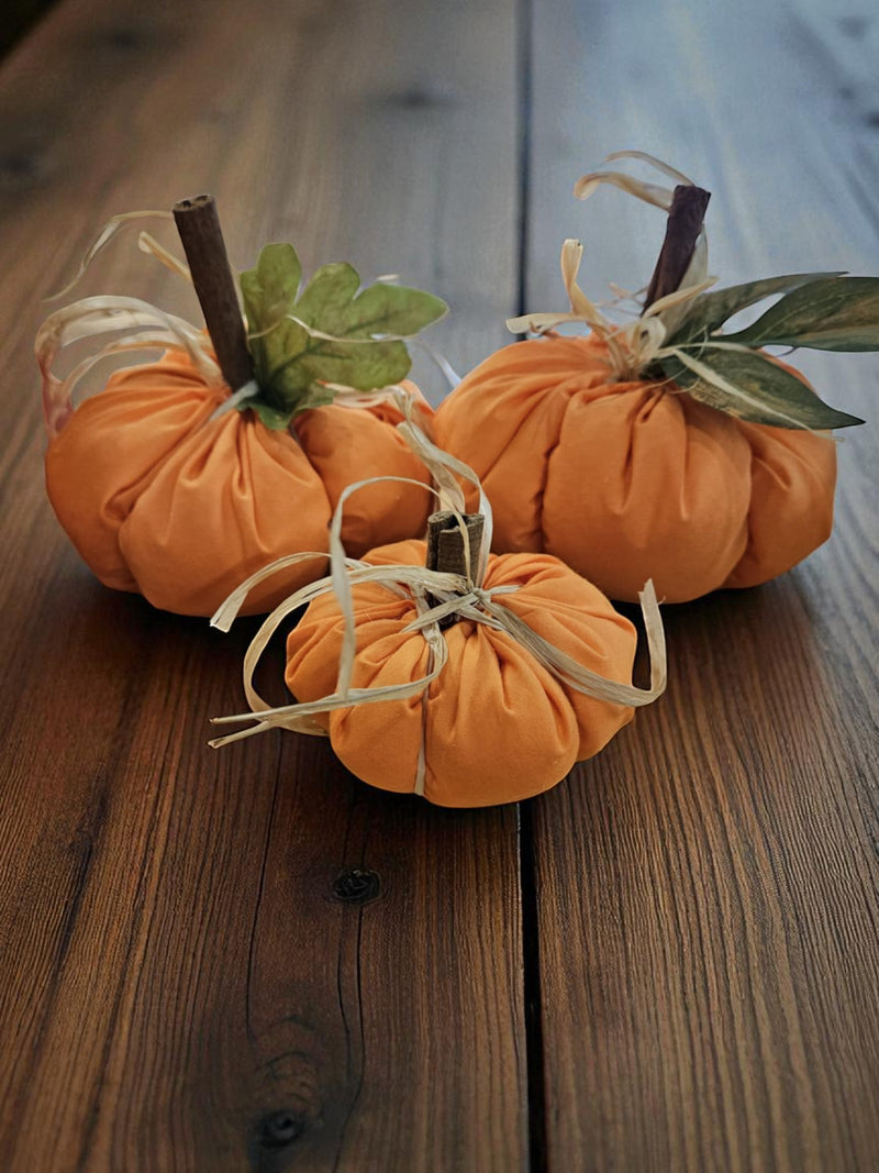 Fall Plush Orange Pumpkins