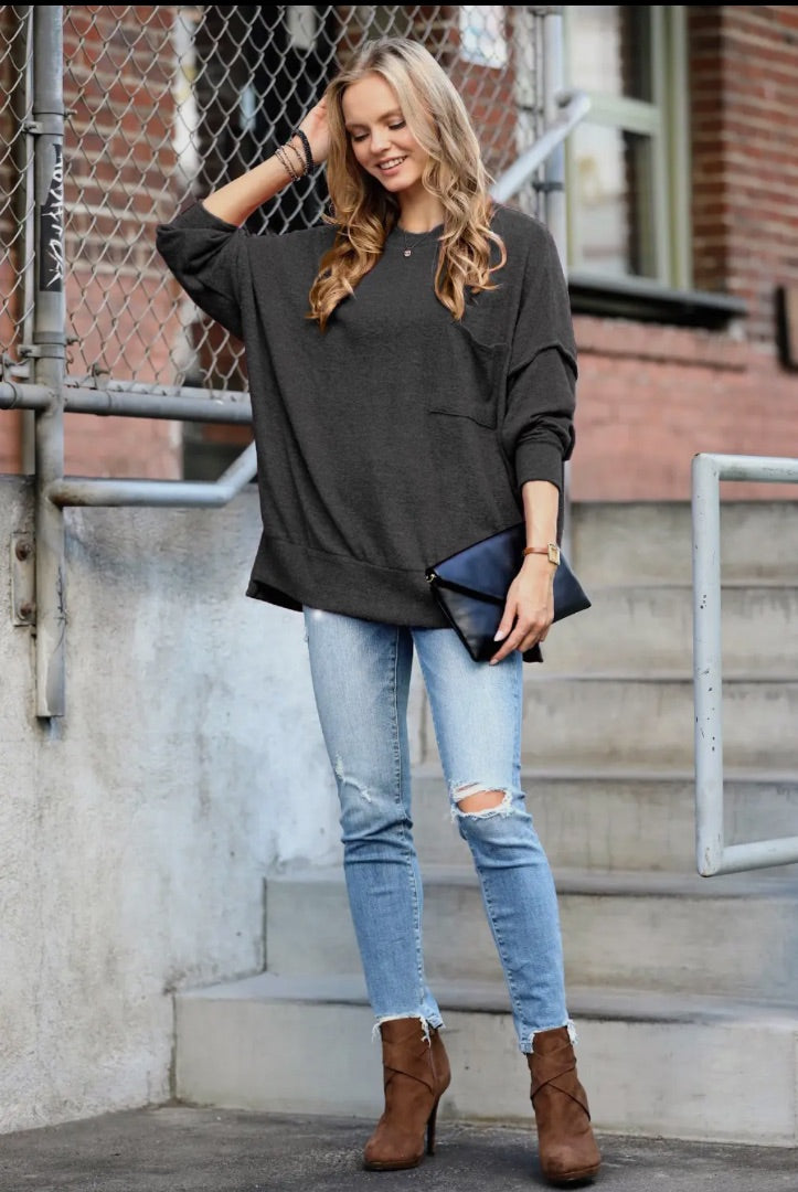 Black Zenana Sweater, L/Xl