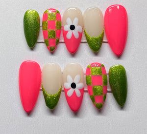 Pink & Green Groovy