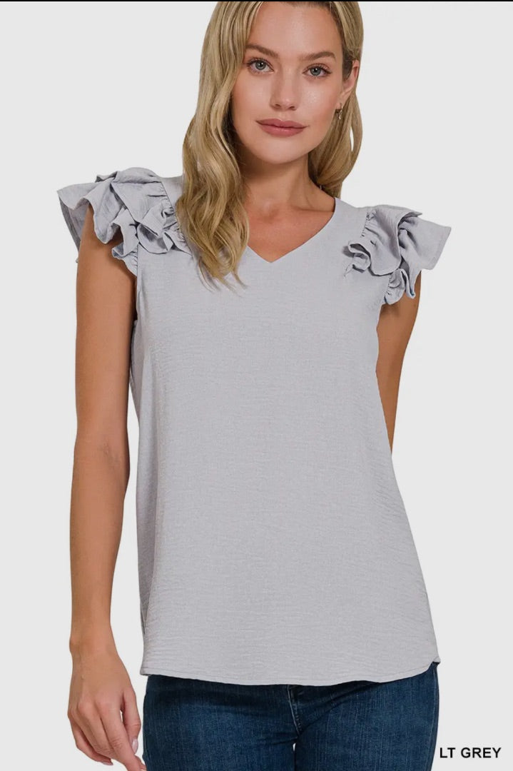 Grey Zenana Tops