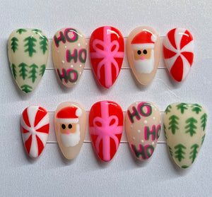 Red & Pink Santa’s , Small