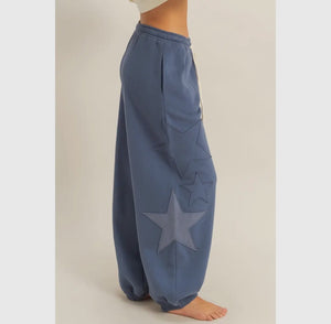 Dusty blue Hyfve Joggers, Small
