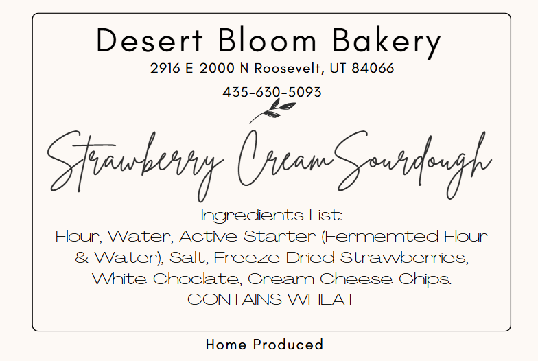 Strawberry Cream Sourdough
