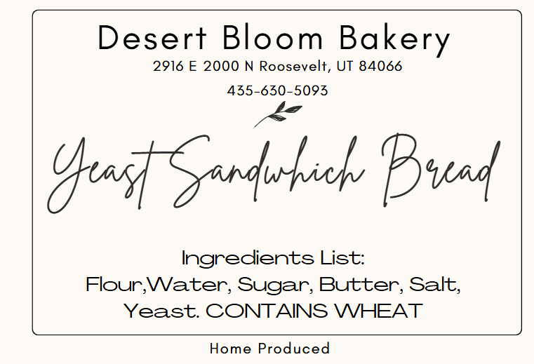 Yeast Sandwhich Bread